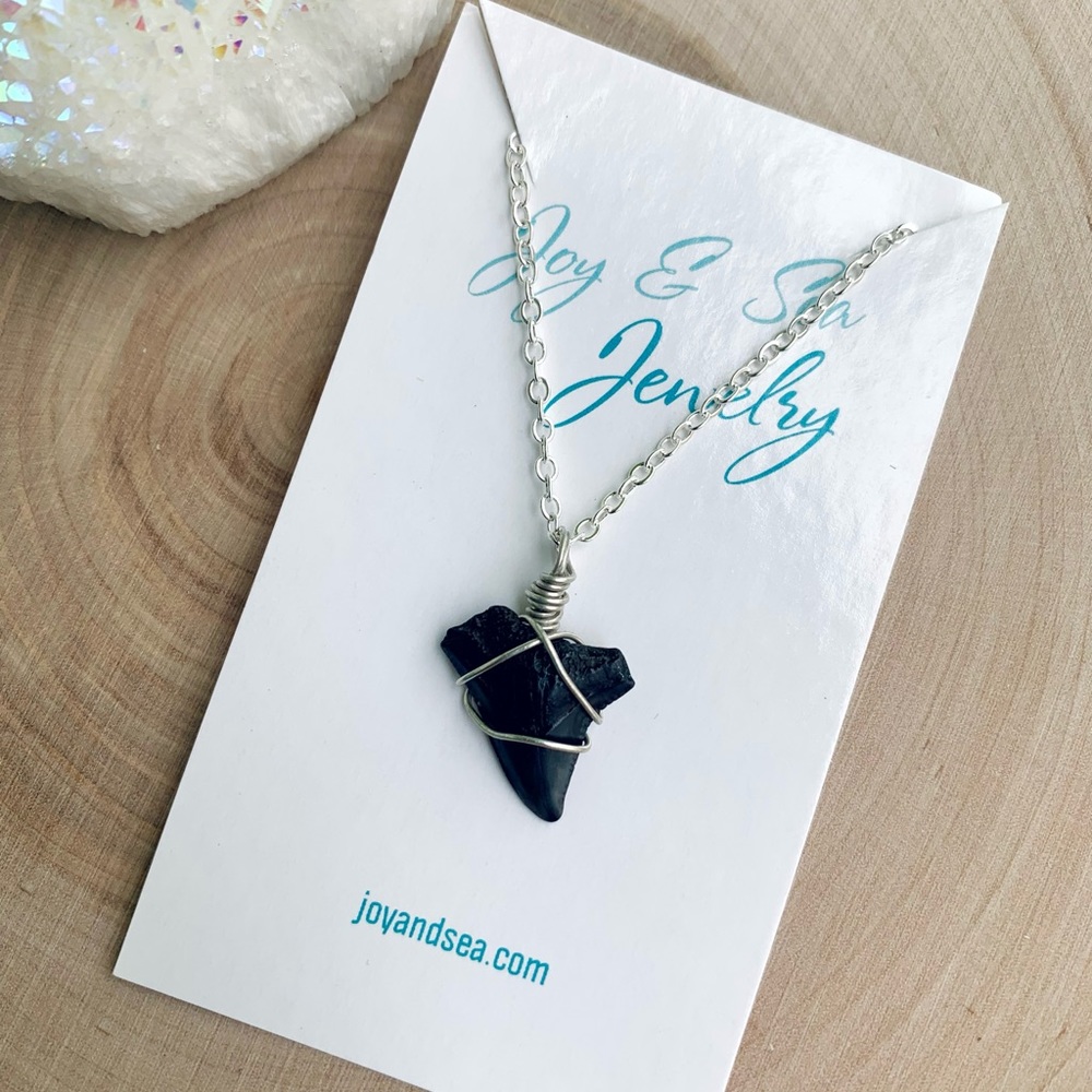 Wire Wrapped Shark Tooth Necklace - Picture 8 of 8